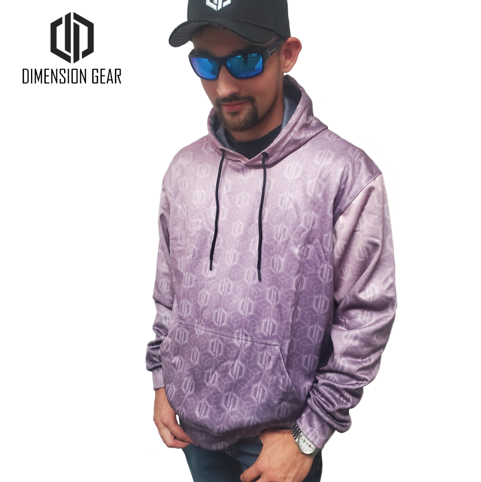 Dimension Gear Live-Dri/Fleece Hoddie - Dove Purple