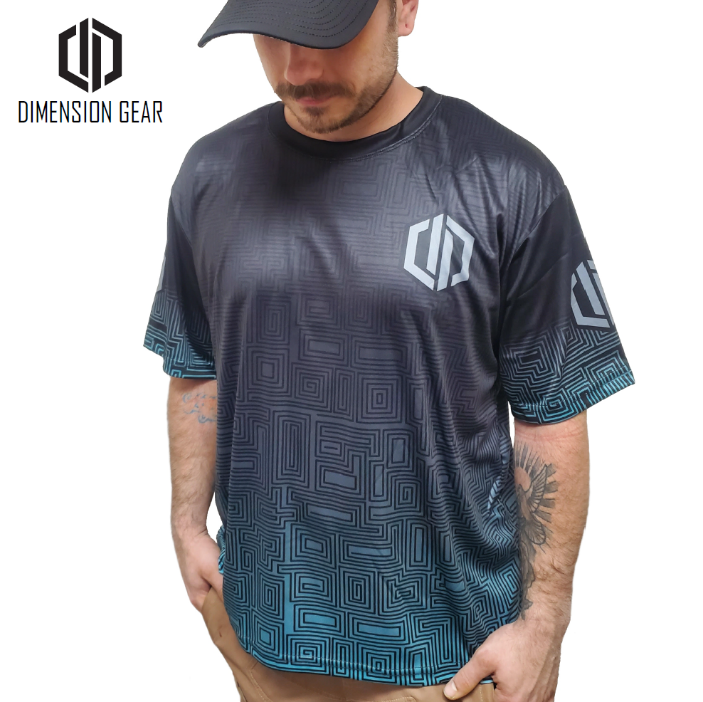 Dimension Gear Live-Dri T-shirt - Hueliti Aqua