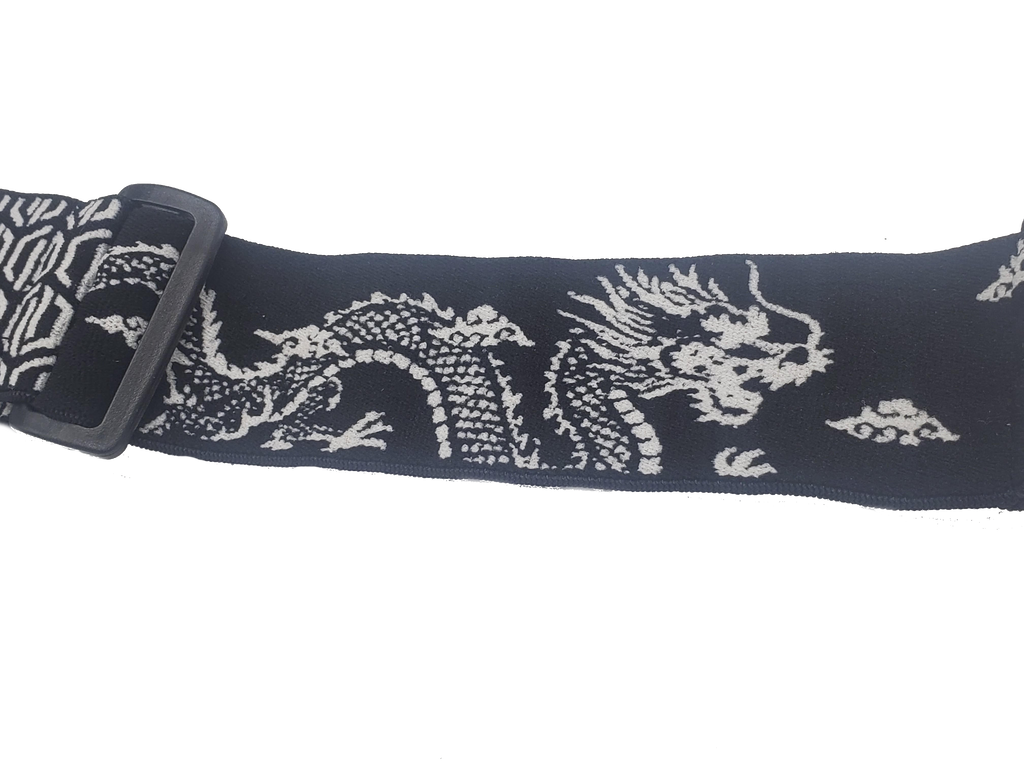 Dimension Gear Woven Goggle Strap - Shenlong - Black/White
