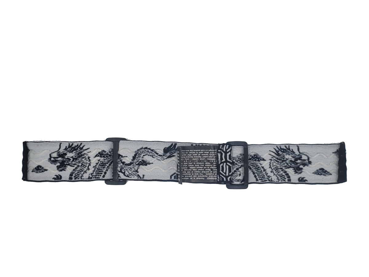 Dimension Gear Woven Goggle Strap - Shenlong - Black/White